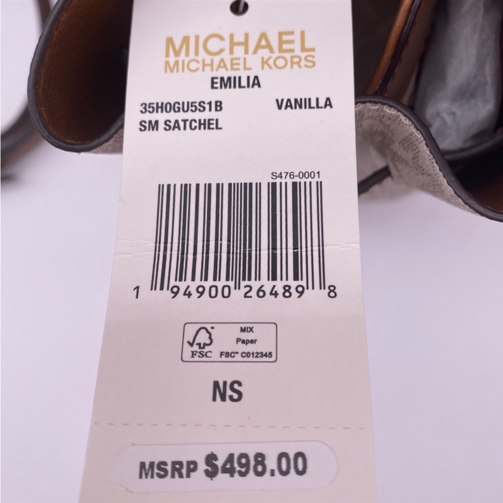 MICHAEL MICHAEL KORS Vanilla
Emilia Small  Satchel Crossbody Bag Vanilla - Picture 12 of 14